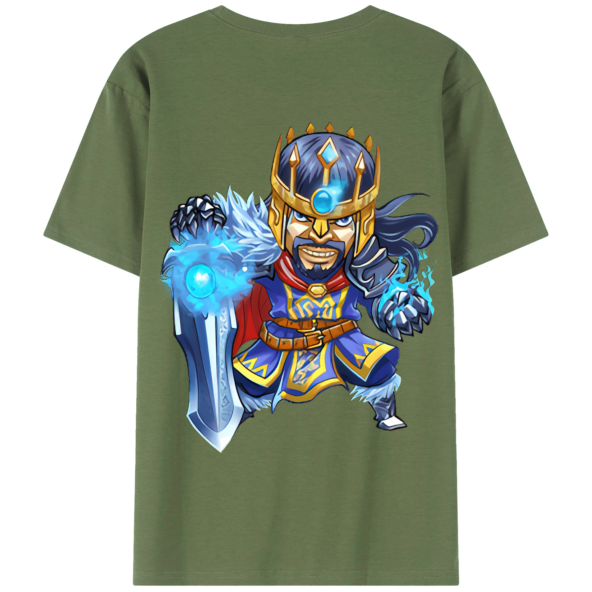 （画像用） リーグ・オブ・レジェンド League of Legends LOL 綿100％ メンズ半袖Tシャツ（バックプリント） 通気性